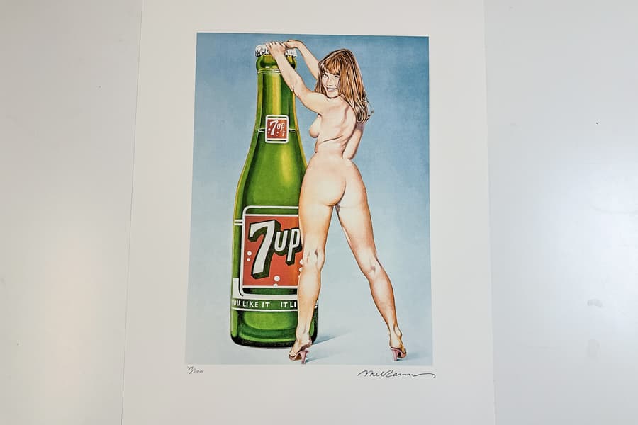 Lithografie nach Mel Ramos, limitiert